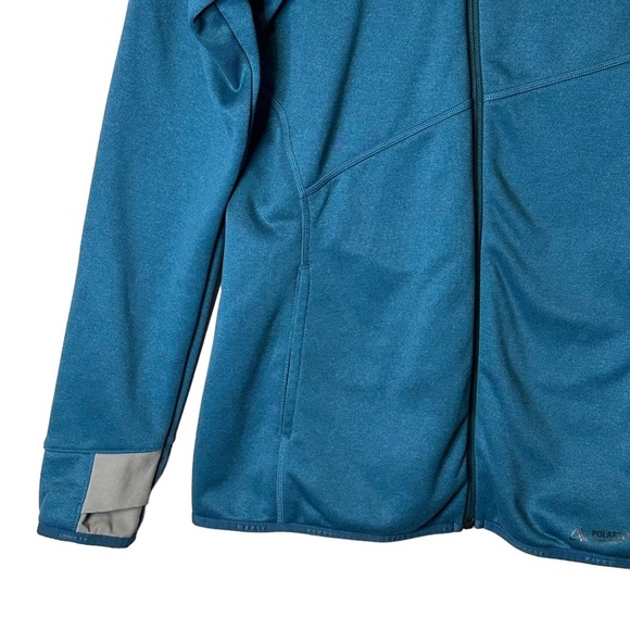 Mammut‎ Teal Blue Borah Fleece Asymmetrical Jacket Women’s Small 1010-19190 - Picture 3 of 12